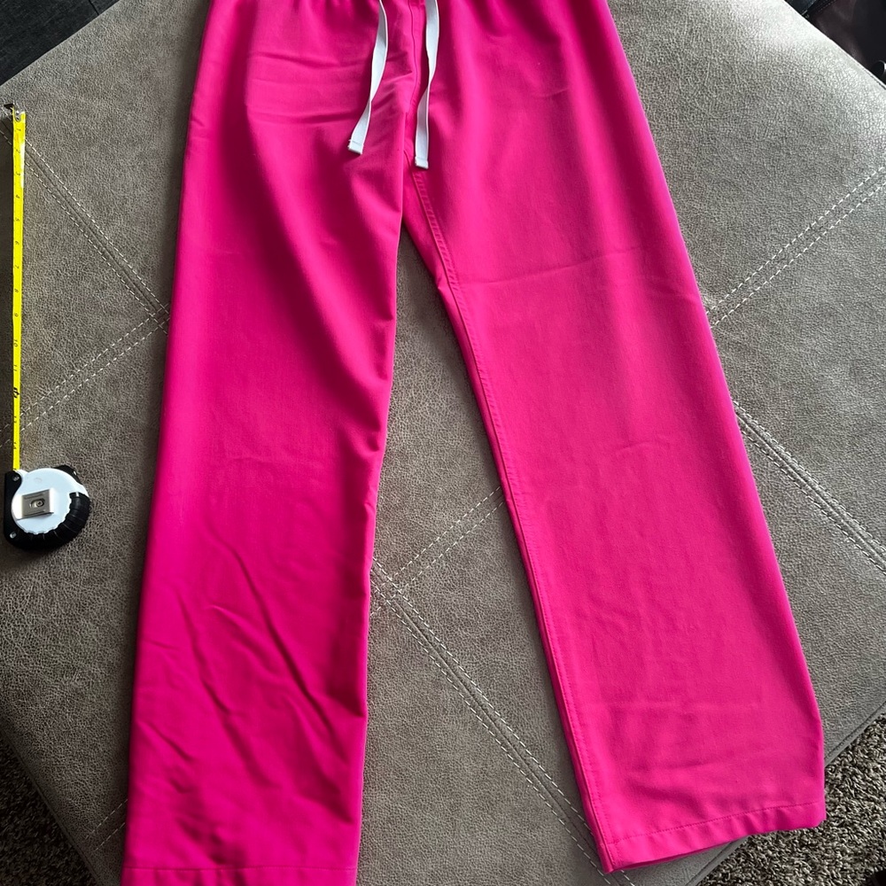 Figs Pink Sweatpants Relaxed Fit Cotton-Blend
